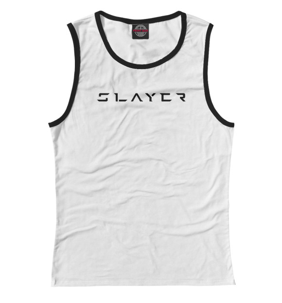 Майка для девочки с изображением Slayer цвета Белый