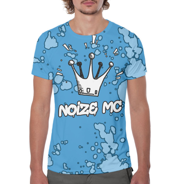 Мужская футболка с изображением Noize MC цвета Белый