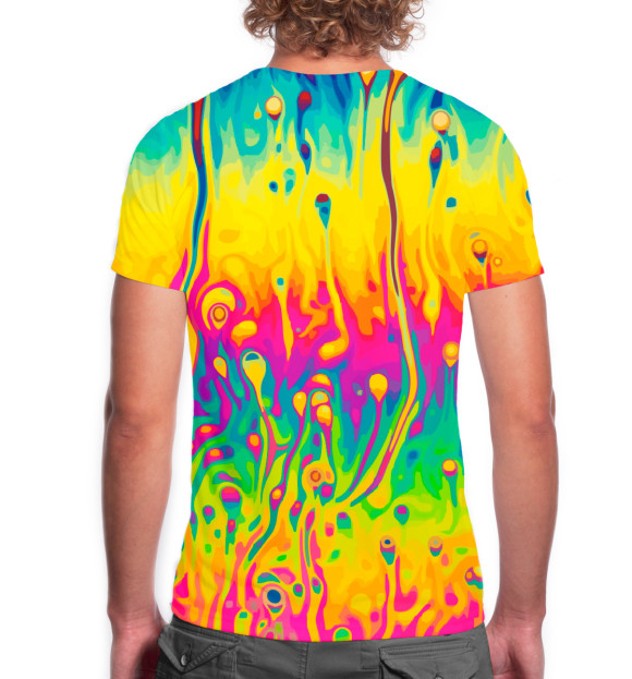 Мужская футболка с изображением Психоделика цвета Белый