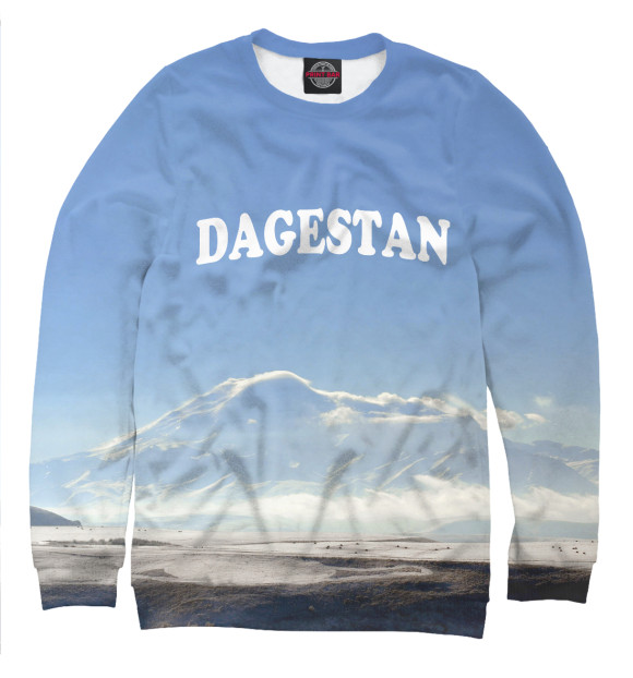 Женский свитшот с изображением Дагестан цвета Белый