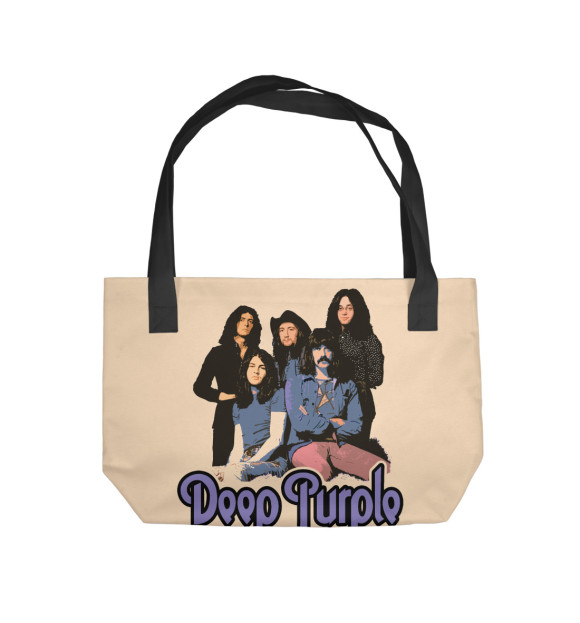 Пляжная сумка с изображением Deep Purple цвета 