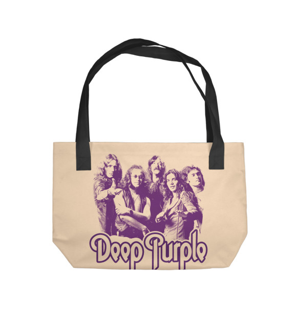 Пляжная сумка с изображением Deep Purple цвета 