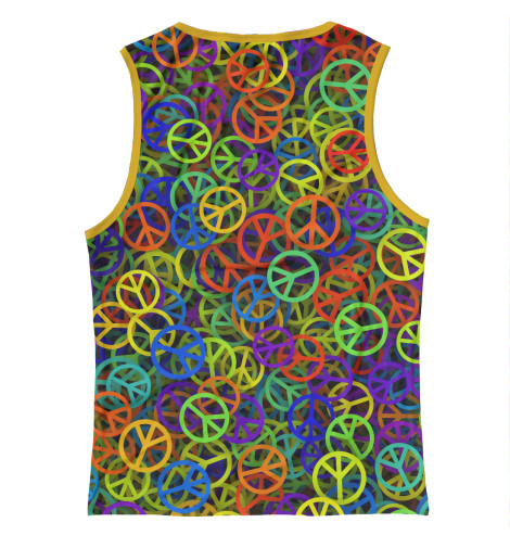 

Майки Print Bar, Белый, Символ мира. Радужная текстура