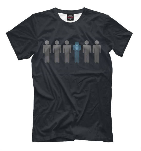 Мужская футболка с изображением Гаджет цвета Черный