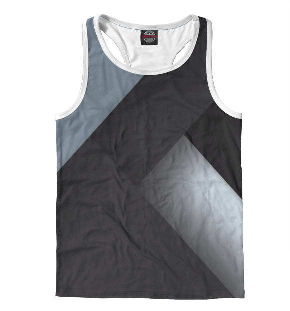 Мужская майка-борцовка с изображением Геометрический цвета Белый