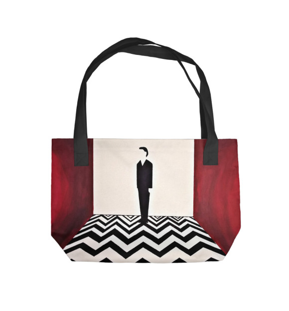 Пляжная сумка с изображением Twin Peaks Red Room цвета 