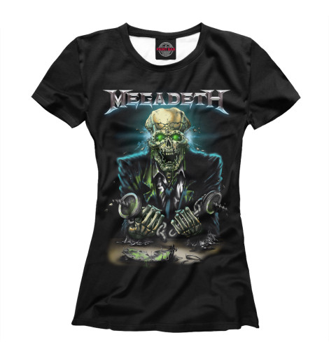 

Футболки Print Bar, Белый, Megadeth