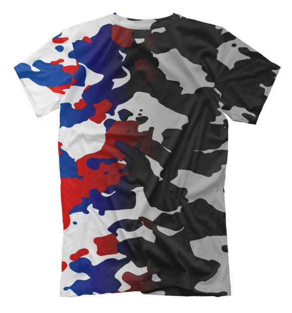 Футболка для мальчиков с изображением Russia Camouflage цвета Белый