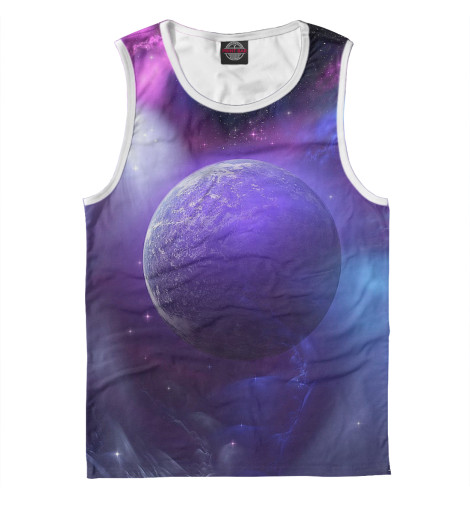 

Майки Print Bar, Белый, Планета в облаках