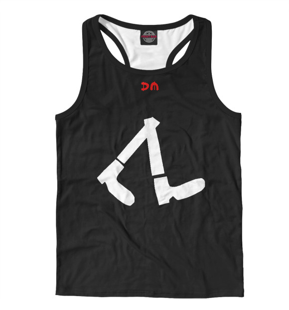 Мужская майка-борцовка с изображением Going Backwards цвета Белый