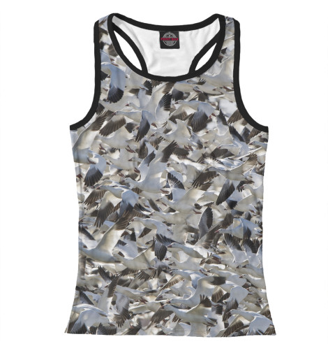 

Майки борцовки Print Bar, Белый, Стая гусей