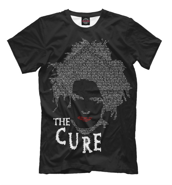 Мужская футболка с изображением The Cure цвета Черный
