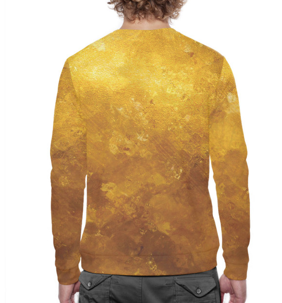 Мужской свитшот с изображением Леха — самый золотой цвета Белый