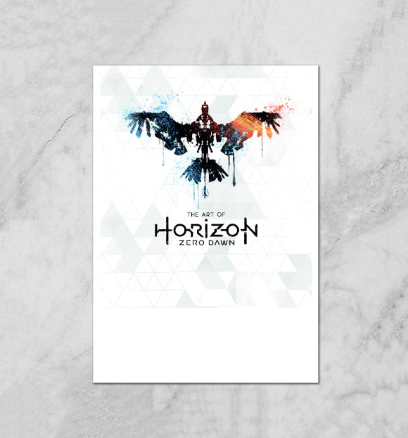 Плакат с притом Horizon Zero Dawn цвета Белый Плакат с изображением Horizon Zero Dawn цвета Белый