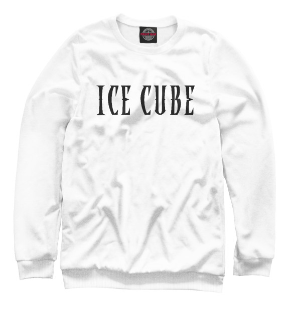 Мужской свитшот с изображением Ice Cube цвета Белый
