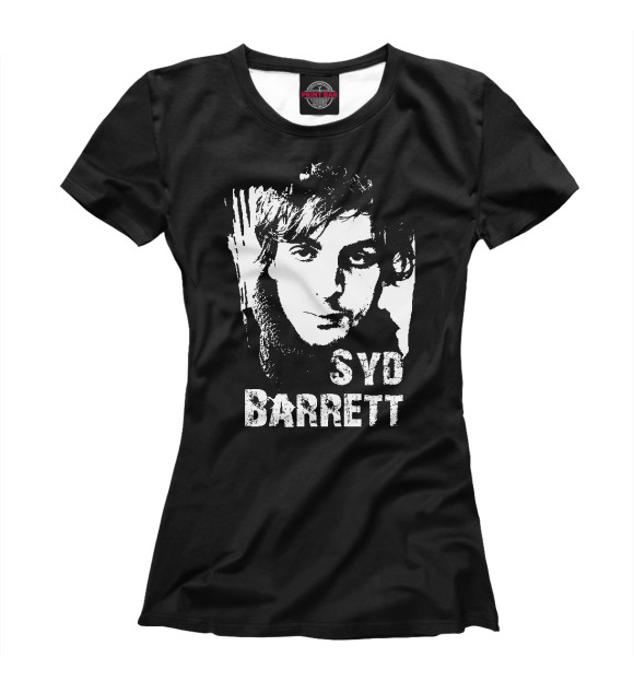 Женская футболка с изображением Syd Barrett цвета Белый