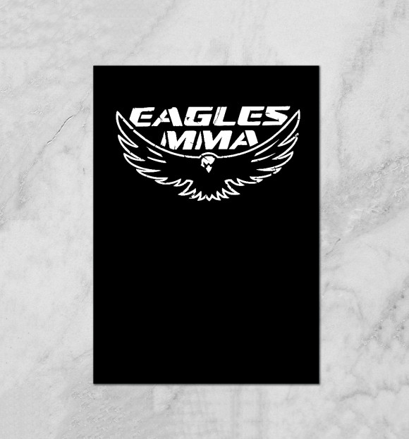 Плакат с притом Eagles MMA цвета Белый Плакат с изображением Eagles MMA цвета Белый