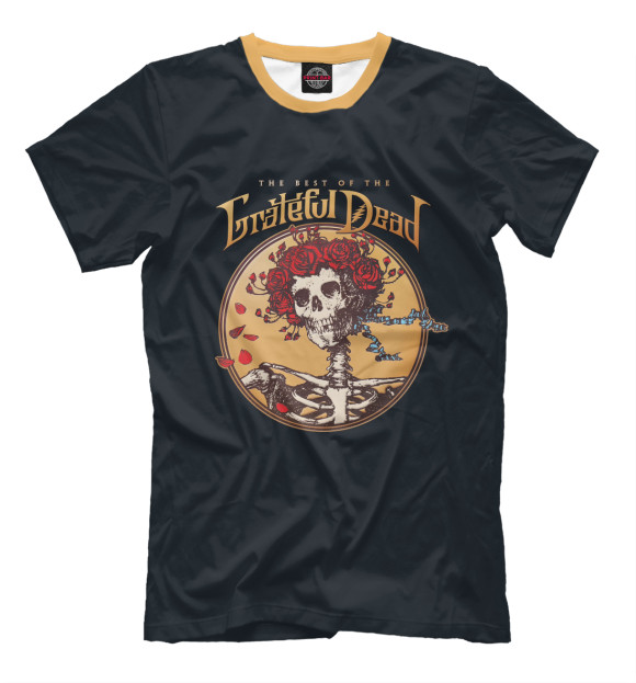 Мужская футболка с изображением Grateful Dead цвета Черный