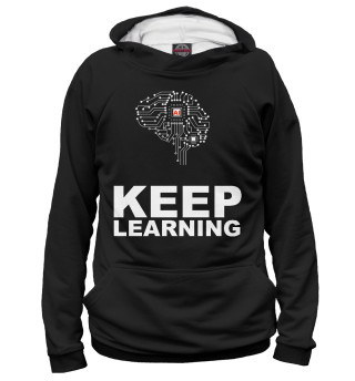 Мужское худи AI – Keep learning