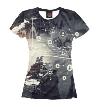 Женская футболка Компьютерный стиль
