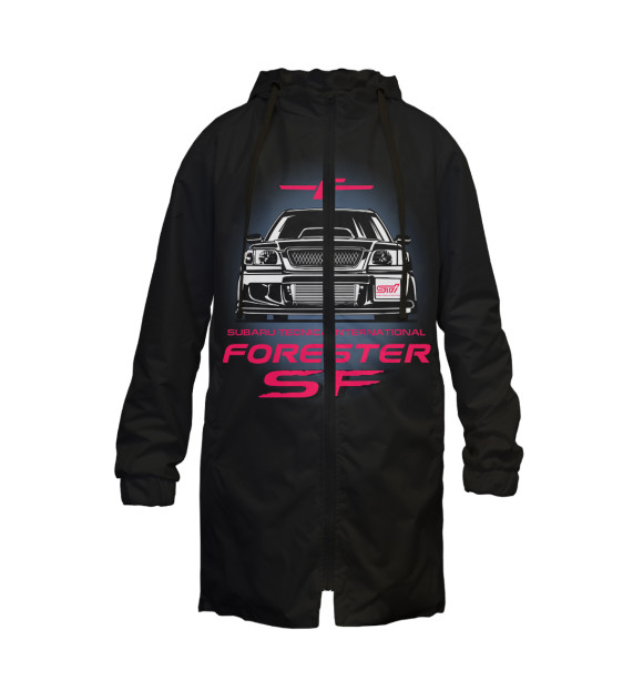 Дождевик с изображением forester sf2 цвета Белый