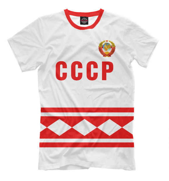 Мужская футболка с изображением СССР цвета Молочно-белый