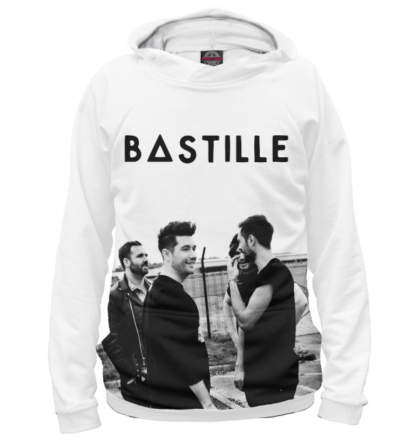 Женское худи с изображением Bastille цвета Белый