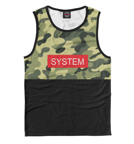 

Майки Print Bar, Белый, System полукамуфляжный