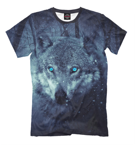 футболки print bar белый волк Футболки Print Bar Волк