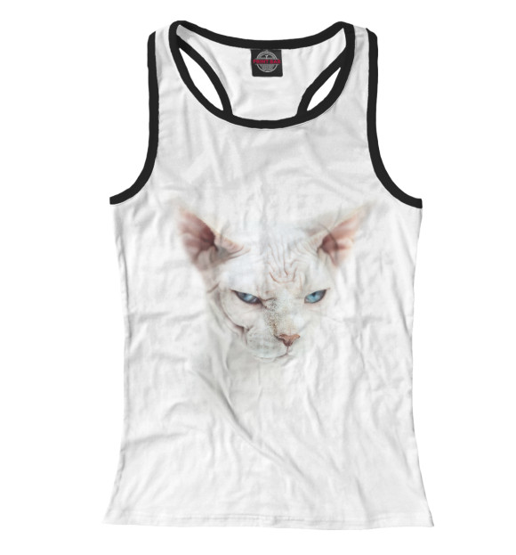 Женская майка-борцовка с изображением Сфинкс цвета Белый