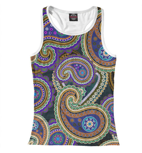 Женская майка-борцовка с изображением Турецкие огурцы цвета Белый