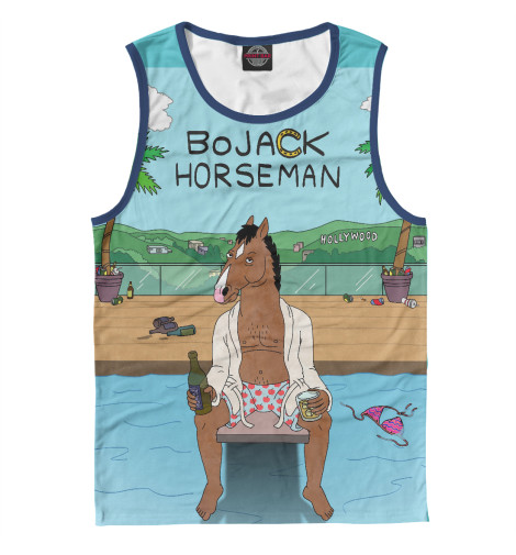 

Майки Print Bar, Белый, Конь БоДжек