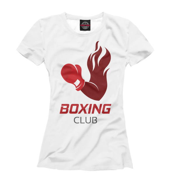 Футболка для девочек с изображением Boxing Club цвета Белый