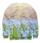 Женский свитшот Хомяк на цветочной поляне