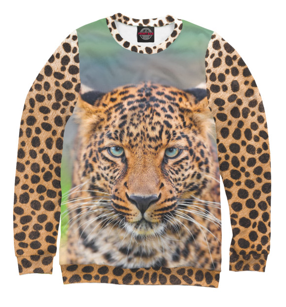 Свитшот для мальчиков с изображением Красавчик леопард цвета Белый