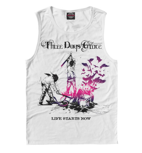 

Майки Print Bar, Белый, Three Days Grace