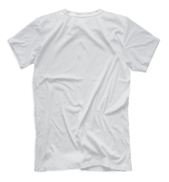Мужская футболка с изображением Форма цвета Белый