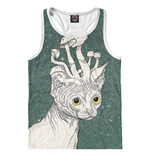 

Майки борцовки Print Bar, Белый, Кот