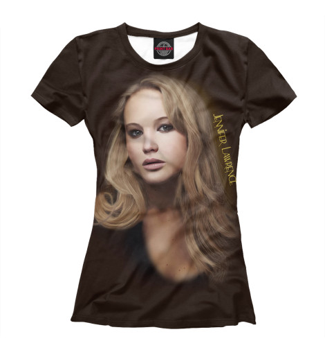 

Футболки Print Bar, Белый, Дженнифер Лоуренс