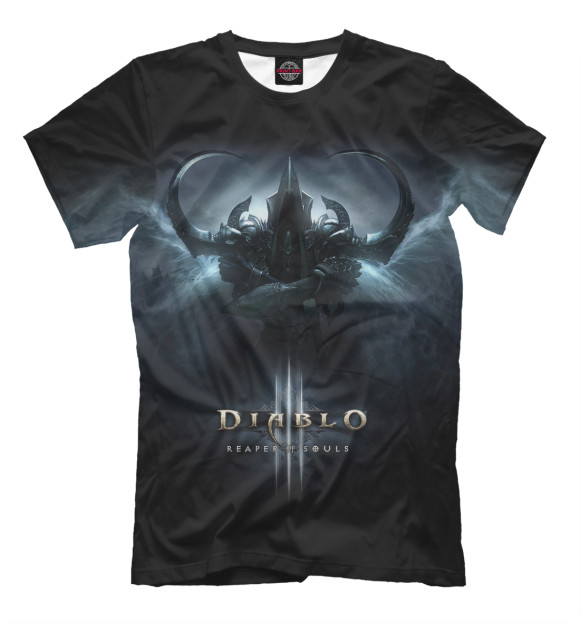 Футболка для мальчиков с изображением Diablo III цвета Черный