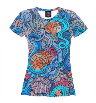Женская футболка Море