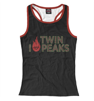 Женская майка-борцовка I Love Twin Peaks
