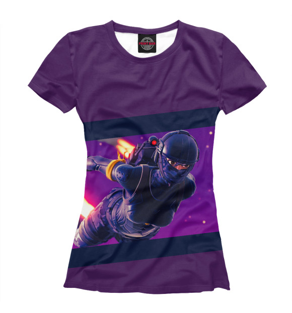 Футболка для девочек с изображением Fortnite Elite Agent Skydive цвета Белый