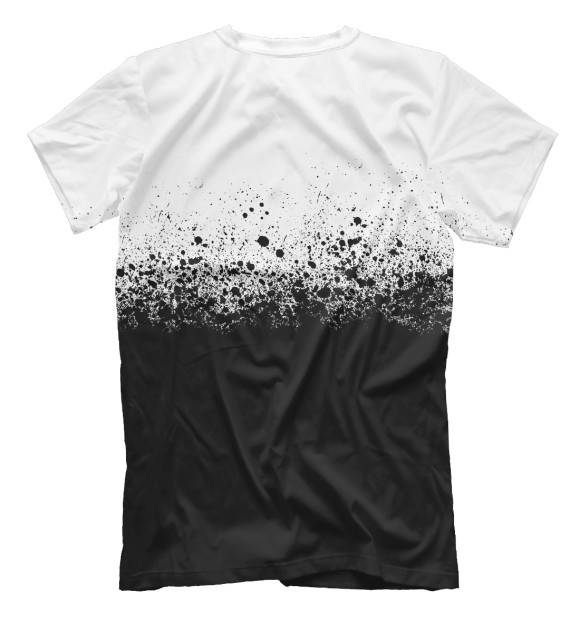 Мужская футболка с изображением Брызги цвета Белый