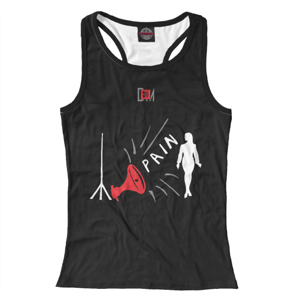 Женская майка-борцовка с изображением Strangelove цвета Белый