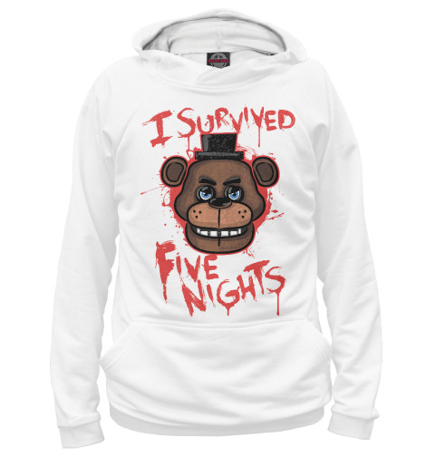 

Худи Print Bar, Белый, Five Nights at Freddy’s