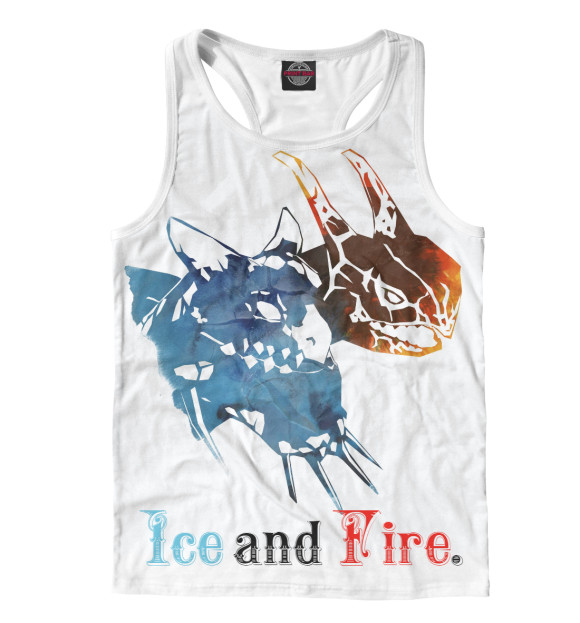 Мужская майка-борцовка с изображением Jakiro цвета Белый