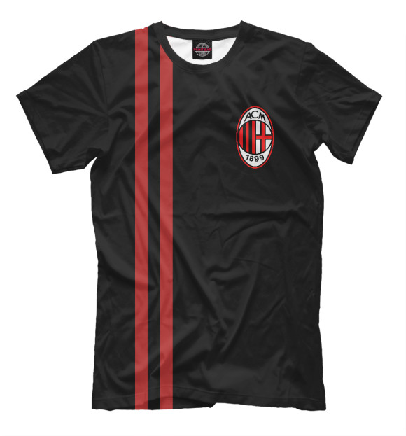 Футболка для мальчиков с изображением Milan цвета Черный