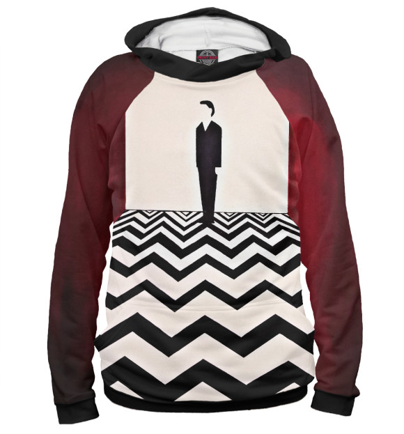 Женское худи с изображением Twin Peaks Red Room цвета Белый