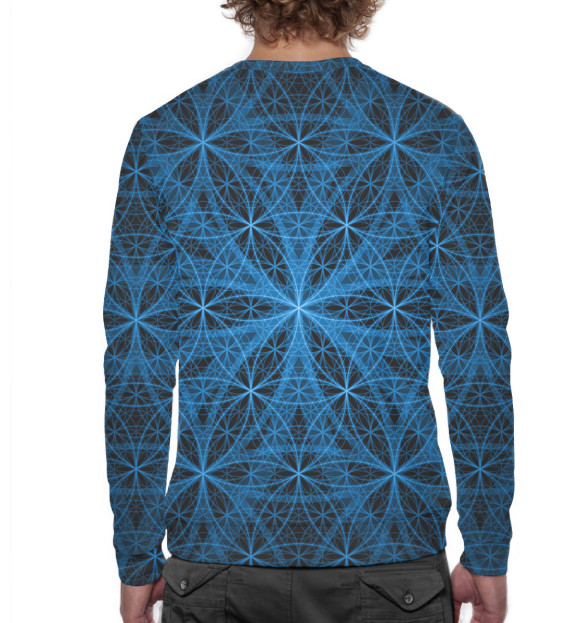 Мужской свитшот с изображением Эзотерика цвета Белый